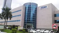 Kantor pusat ZTE terletak di No.55 Hi-tech Road South, Shenzhen, P.R. China (Liputan6.com/ Adhi Maulana)
