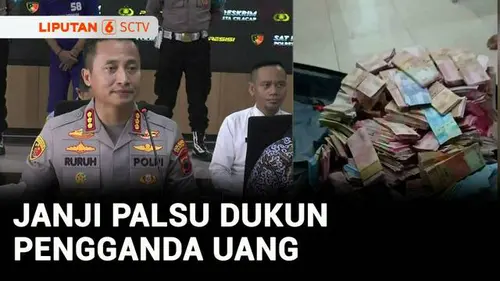 VIDEO: Dukun Palsu di Cilacap Dibekuk Polisi, Modusnya Bisa Gandakan Uang!
