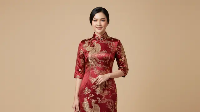 Desain Baju Imlek Pilihan untuk Perempuan. AI