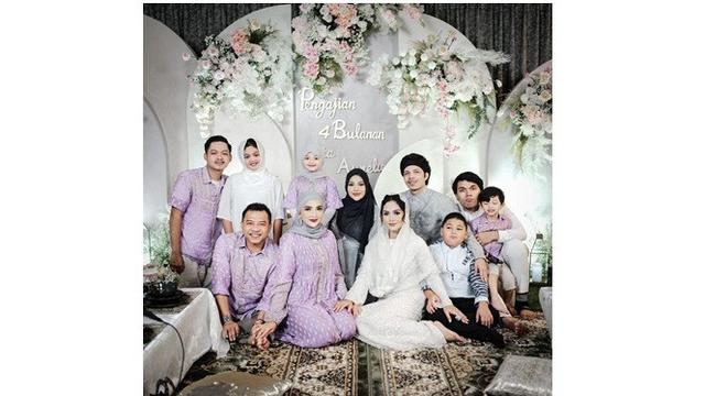 10 Momen Pengajian 4 Bulan Kehamilan Aurel Hermansyah, Penuh Haru Bahagia