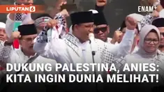 Hadiri Aksi Bela Palestina, Anies Ajak Massa Serukan Pesan Kemerdekaan