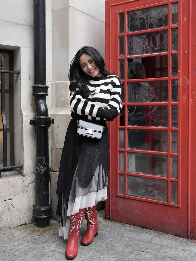 Inspirasi outfit stylish dari Rachel Vennya