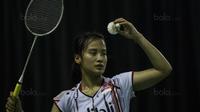 Pebulutangkis tunggal putri Indonesia, Hanna Ramadini, saat berlatih di Pelatnas PBSI Cipayung, Jakarta, Jumat (14/7/2017). Hanna Ramadini akan turun di SEA Games 2017 Malaysia. (Bola.com/Vitalis Yogi Trisna)