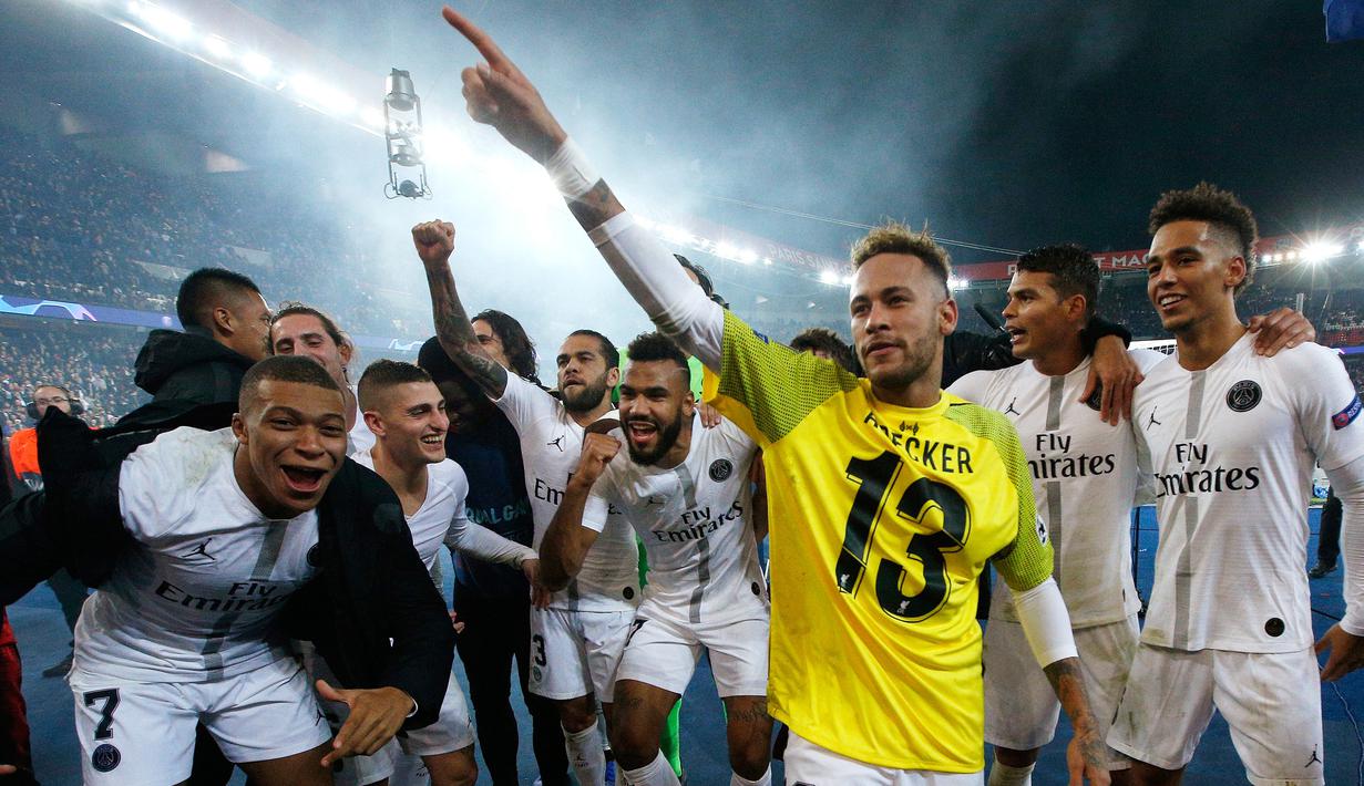FOTO: Selebrasi Neymar Usai Kalahkan Liverpool