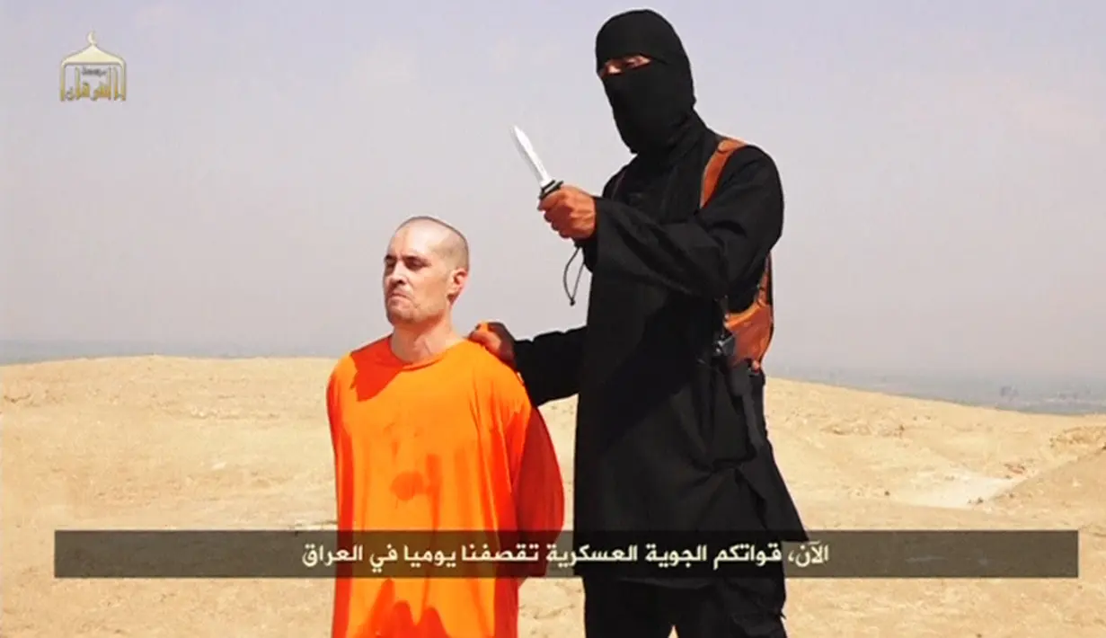 ISIS merilis sebuah video pemenggalan terhadap wartawan Amerika Serikat, James Foley di YouTube, Selasa (19/8/14). (REUTERS/Social Media Website)