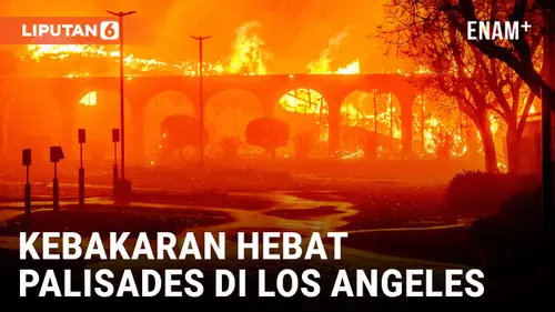 VIDEO: Helikopter Pemadam Kebakaran Memerangi Kebakaran Palisades di Los Angeles