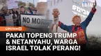 Ratusan warga Israel menggelar aksi anti perang di Tel Aviv, menyerukan penghentian konflik. Namun demonstrasi dibubarkan oleh polisi karena dianggap melanggar pembatasan saat perang. Sedikitnya 10 orang ditangkap dalam aksi tersebut.