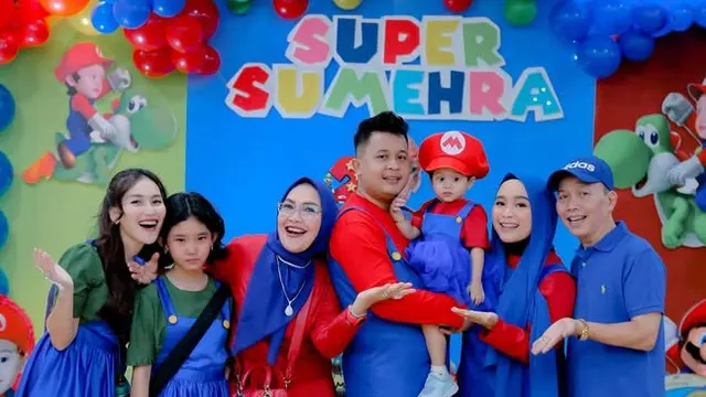 Ayu Ting Ting Kompak dengan Bilqis Saat Rayakan Ulang Tahun Keponakan Ke-2. [@ayutingting92]