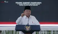 Prabowo Jawab Kritik Kabinet Gemuk