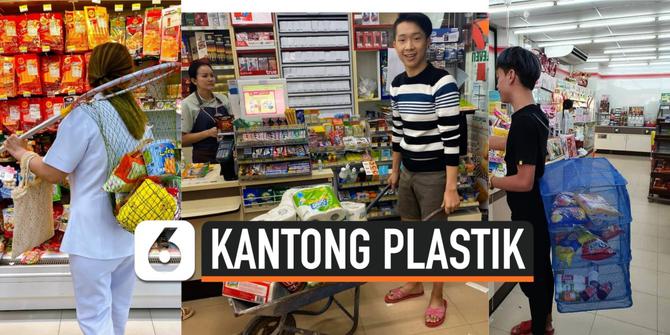 VIDEO: Larangan Pakai Kantong Plastik, Warga Thailand Punya Beragam Cara