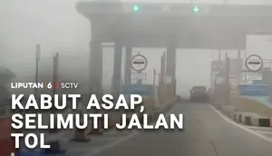Kabut Asap Selimuti Jalan Tol