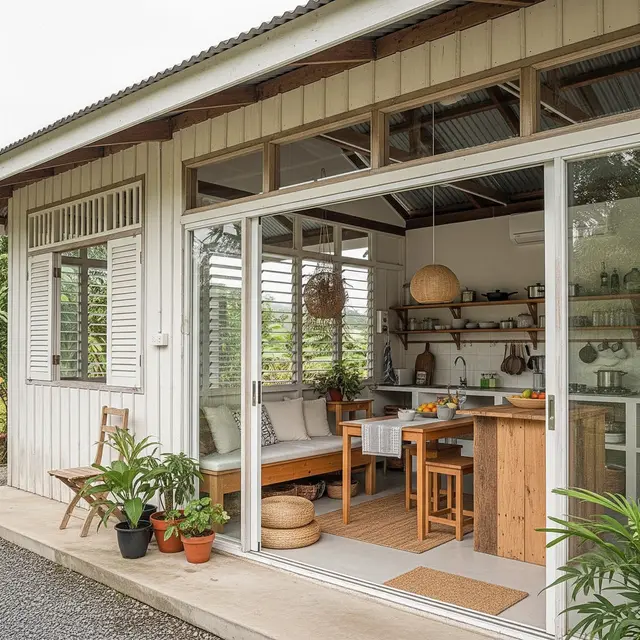 Desain Rumah Kampung Estetik Budget Terbatas (Image by Gemini AI)