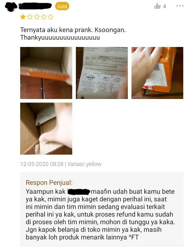 7 Tanggapan Admin Online Shop Dapat Ulasan Jelek Bikin Geleng Kepala