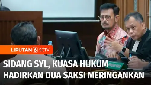 VIDEO: Sidang Lanjutan SYL, Kuasa Hukum Hadirkan Dua Saksi Meringankan