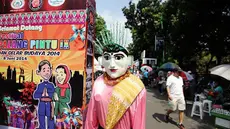 Festival Palang Pintu IX digelar di Jalan Kemang Raya, Jakarta (Liputan6.com/Faizal Fanani) 