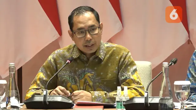 Dirjen Pelindungan WNI dan BHI, Joedha Nugraha dalam press briefing bersama media pada Kamis (13/10/2022). (Liputan6/Benedikta Miranti)