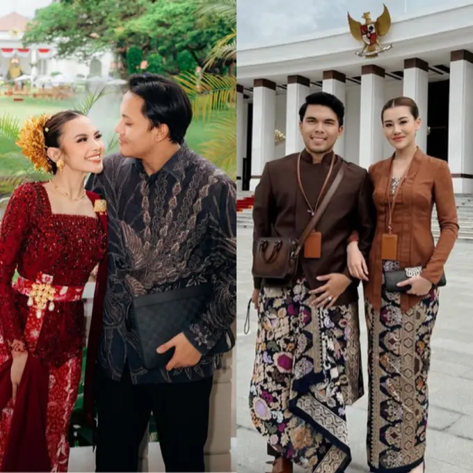 Duo Bestie Mahalini dan Aaliyah Massaid saat Upacara Kemerdekaan RI