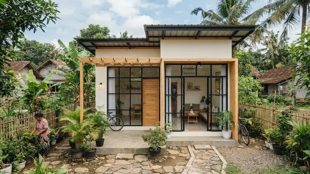 9 Inspirasi Rumah Kampung Sederhana dengan Tampilan Kekinian, Hunian Lebih Modern