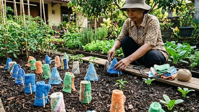 Ide Daur Ulang Handuk Bekas Kreatif dan Inspiratif/AI Generated