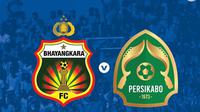 Bhayangkara FC vs Persikabo 1973&nbsp;pada pekan ke-23 BRI Liga 1 2022/2023, Selasa, 7 Februari 2023. (foto: Instagram @liga1match)