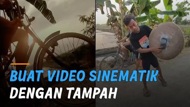 VIDEO: Pemuda Buat Video Sinematik Dengan Tampah, Hasilnya Bikin Sedih