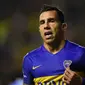 Striker Boca Juniors asal Argentina, Carlos Tevez. (AFP/Eitan Abramovich)