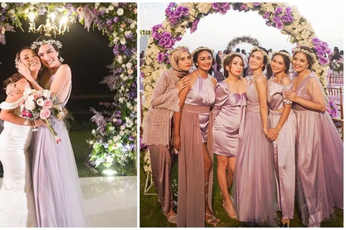 6 Potret Shandy Aulia Jadi Bridesmaid di Pernikahan Sahabat, 16 Tahun Berteman