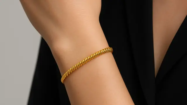 7 Model Gelang Tennis Emas 24 Karat 5 Gram Tanpa Batu Permata, Tampilan Ringan dan Tetap Stylish