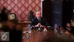 Duta Besar Rusia untuk Indonesia Mikhail Galuzin memberikan keterangan pers di Jakarta, Rabu (21/12). Keterangan pers tersebut terkait insiden terbunuhnya Duta Besar Rusia di Turki Andrey Karlov. (Liputan6.com/Johan Tallo)