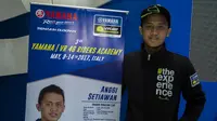 Pebalap muda asal Sulawesi Tengah, Anggi Setiawan, dijadwalkan mengikuti Master Camp 2017 dan berlatih di akademi milik Valentino Rossi. (Yamaha Racing Indonesia)