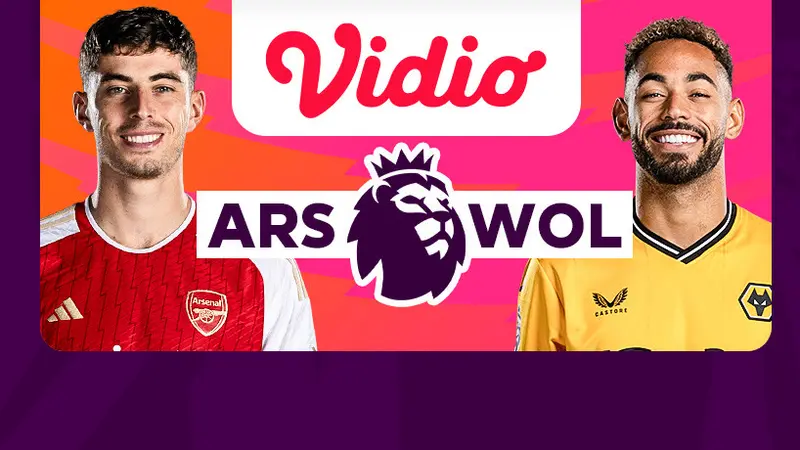 Jadwal dan Live Streaming Liga Inggris Arsenal vs Wolves di Vidio