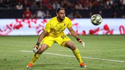 Gianluigi Donnarumma (GK) - Kiper Timnas Itali ini terpilih menjadi penjaga gawang starting eleven pemain berbanderol tinggi di Euro 2020 (Euro 2021). Menurut Transfermarkt, ia memiliki nilai bandrol paling tinggi yaitu 60 juta Euro. (Foto: Getty Images via AFP/Victor Decolongon)