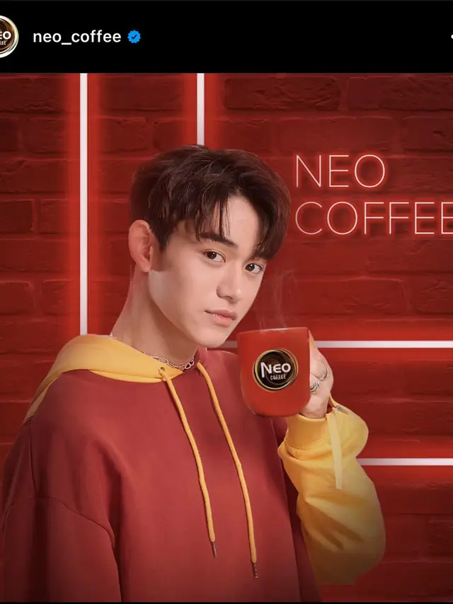 Lucas NCT yang menjadi Brand Ambassador Produk Neo Coffee