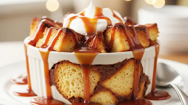 Puding Roti Tawar Karamel