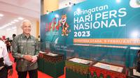 Gubernur Jawa Tengah (Jateng) Ganjar Pranowo yang turut hadir dalam puncak perayaan HPN 2023 yang berlangsung di Kota Medan, Sumatera Utara. (Istimewa)