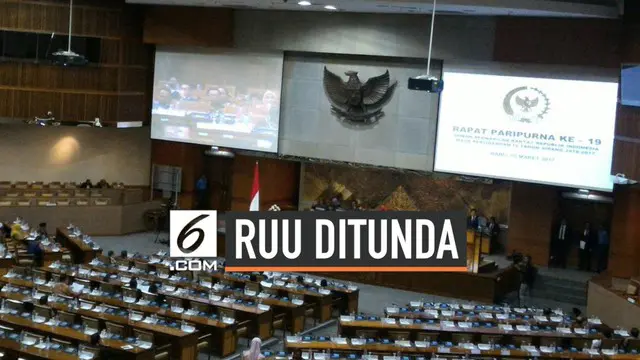 Pemerintah dan DPR sepakat menunda pengesahan RUU Pemasyarakatan yang dibahas di sidang paripurna hari ini. Hal ini sesuai dengan permintaan Presiden Jokowi.