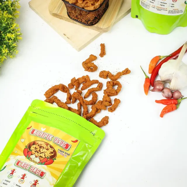 Keripik Usus Naik Kelas, Snack Cabe Babe ID Punya Varian Super Pedas