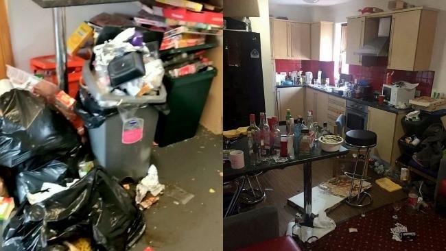 Kondisi rumah Brittani Cooper (SWNS.com)