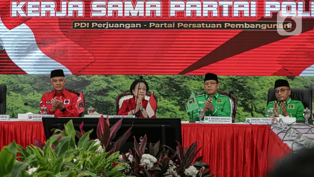 Kukuhkan Kerja Sama Politik, Megawati dan Ganjar Sambut Rombongan PPP di Kantor DPP PDIP