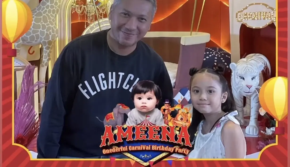 Gading pun hadir bersama Gempita yang mengenakan dress sleeveless putihnya. (@gadiiing)