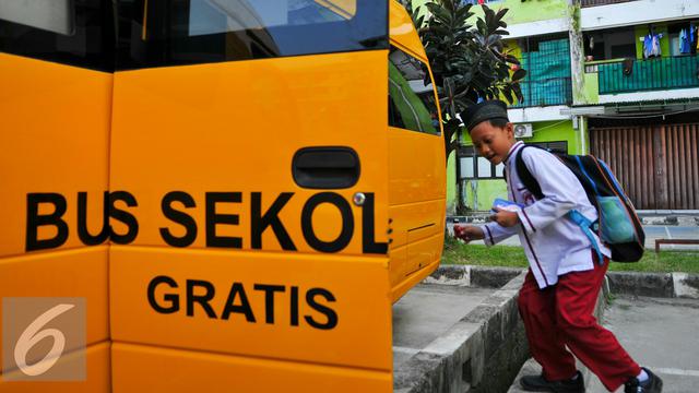 Ilustrasi Angkutan Siswa Sekolah Gratis