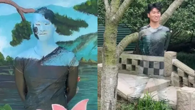 Pelukis Body Painting Unik