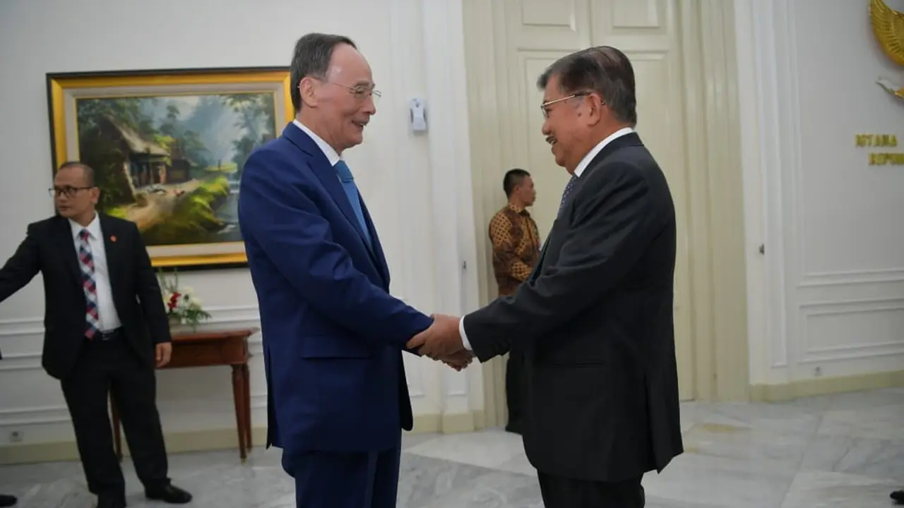 Wapres JK bersama Wapres China Wang Qishan