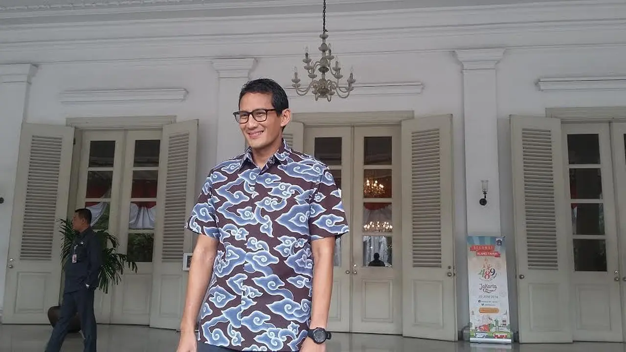 Sandiaga Uno mendatangi Balai Kota DKI Jakarta