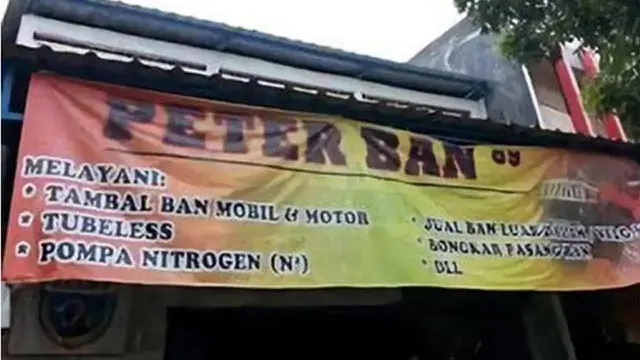 Nama usaha tambal ban (Ist)