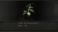 Ilustrasi Green Herb di gim Resident Evil (Sumber; Gamespot)