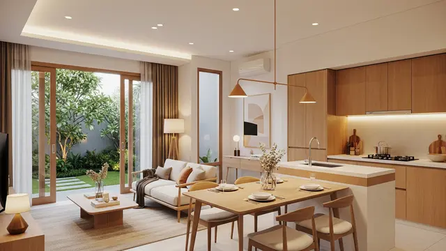 Model Open Plan (Tanpa Sekat) Fungsional