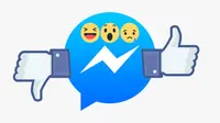 Facebook Messenger dengan fitur dislike. (Foto: TechCrunch)