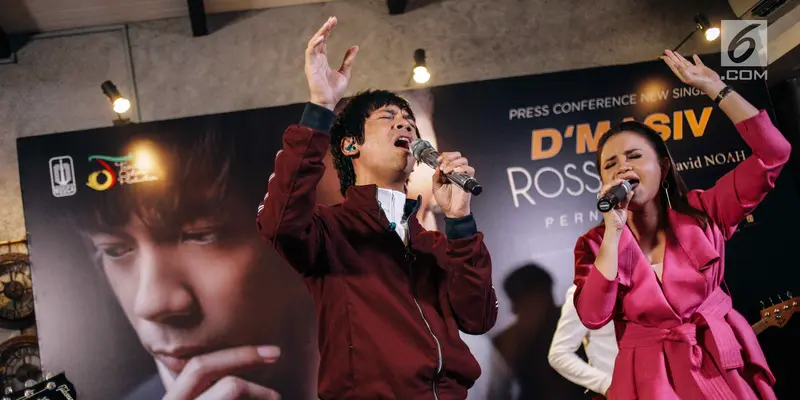 Aksi Panggung D'Masiv, Rossa, dan David NOAH Kenalkan Lagu Baru