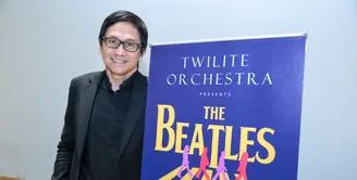 Twilite Orchestra memasuki usia 25 tahun. Demi menandai itu, Addie MS akan menggelar konser orkestra. Berbeda dengan biasanya, dalam konsernya ini, akan mengubah lagu-lagu The Batles dengan aroma orkestra. (Adrian Putra/Bintang.com)